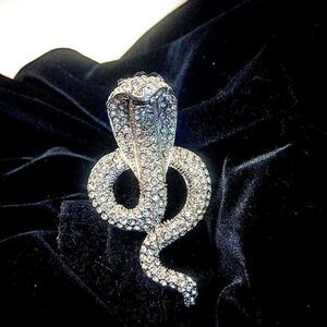 King Cobra Oversized Rhinestone Ring